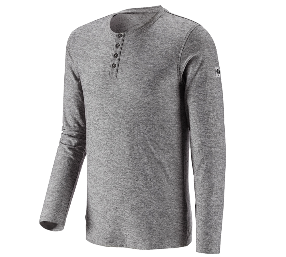 T-Shirts, Pullover & Skjorter: Longsleeve e.s.vintage + sort melange