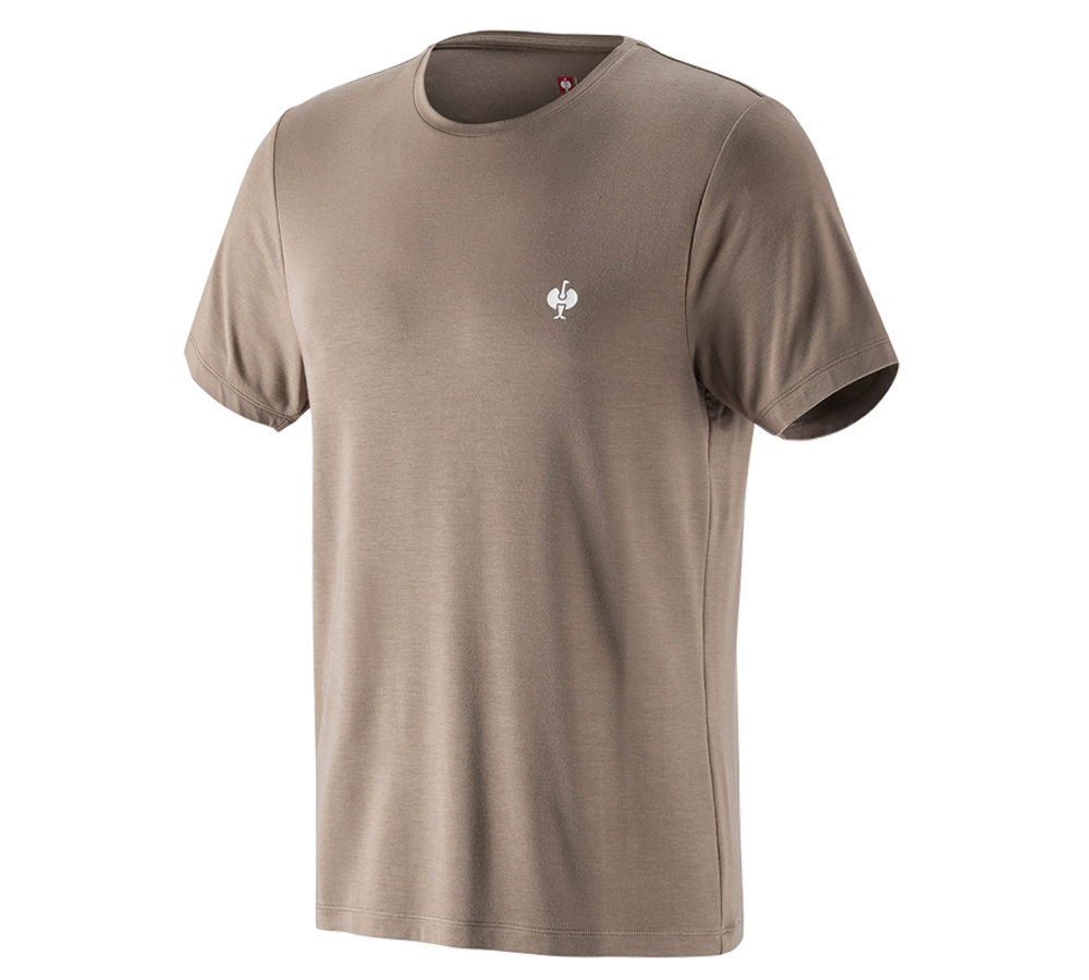 T-Shirts, Pullover & Skjorter: Modal-shirt e.s. ventura vintage + umbrabrun
