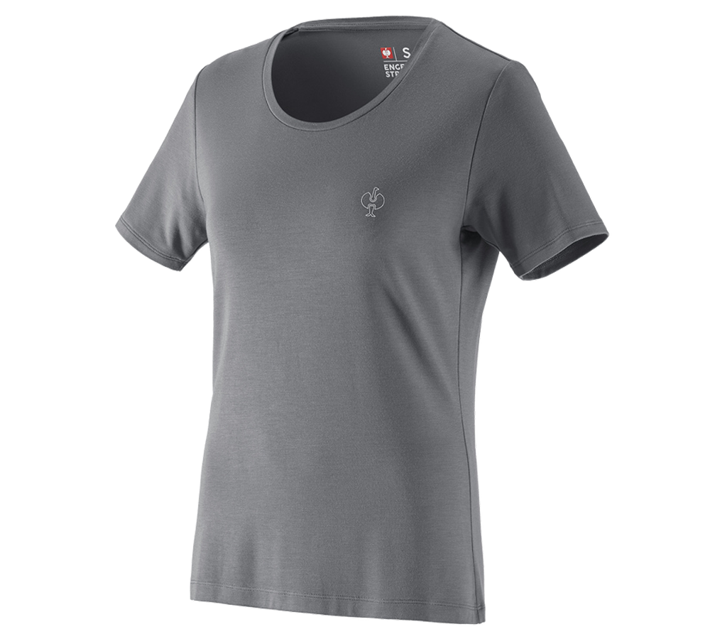 T-Shirts, Pullover & Skjorter: Modal-shirt e.s. ventura vintage, damer + basaltgrå