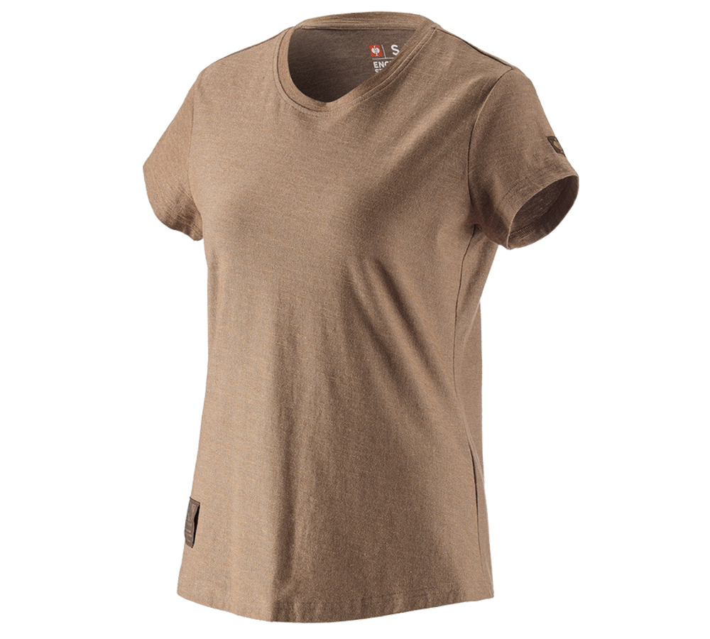 T-Shirts, Pullover & Skjorter: T-Shirt e.s.vintage, damer + sepia melange
