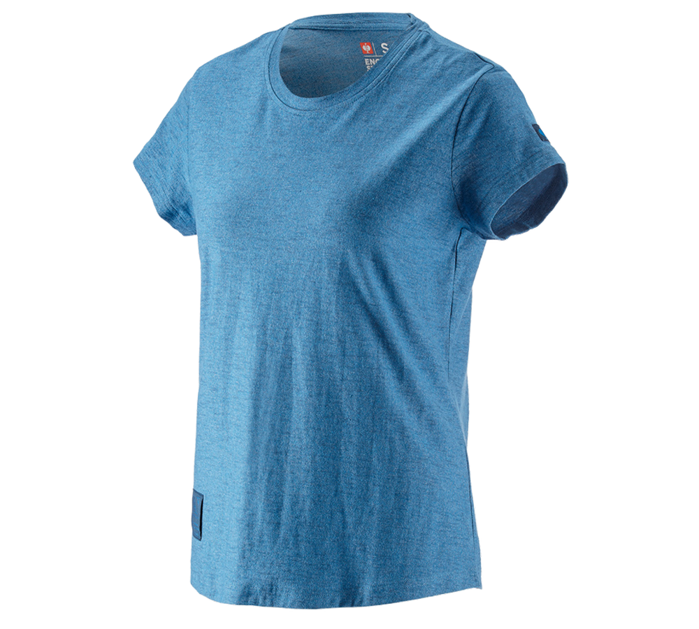 T-Shirts, Pullover & Skjorter: T-Shirt e.s.vintage, damer + aktikblå melange