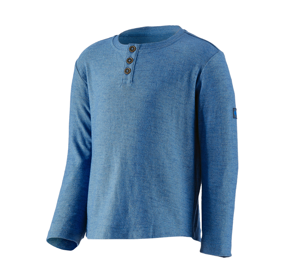 T-Shirts, Pullover & Skjorter: Longsleeve e.s.vintage, børn + aktikblå melange