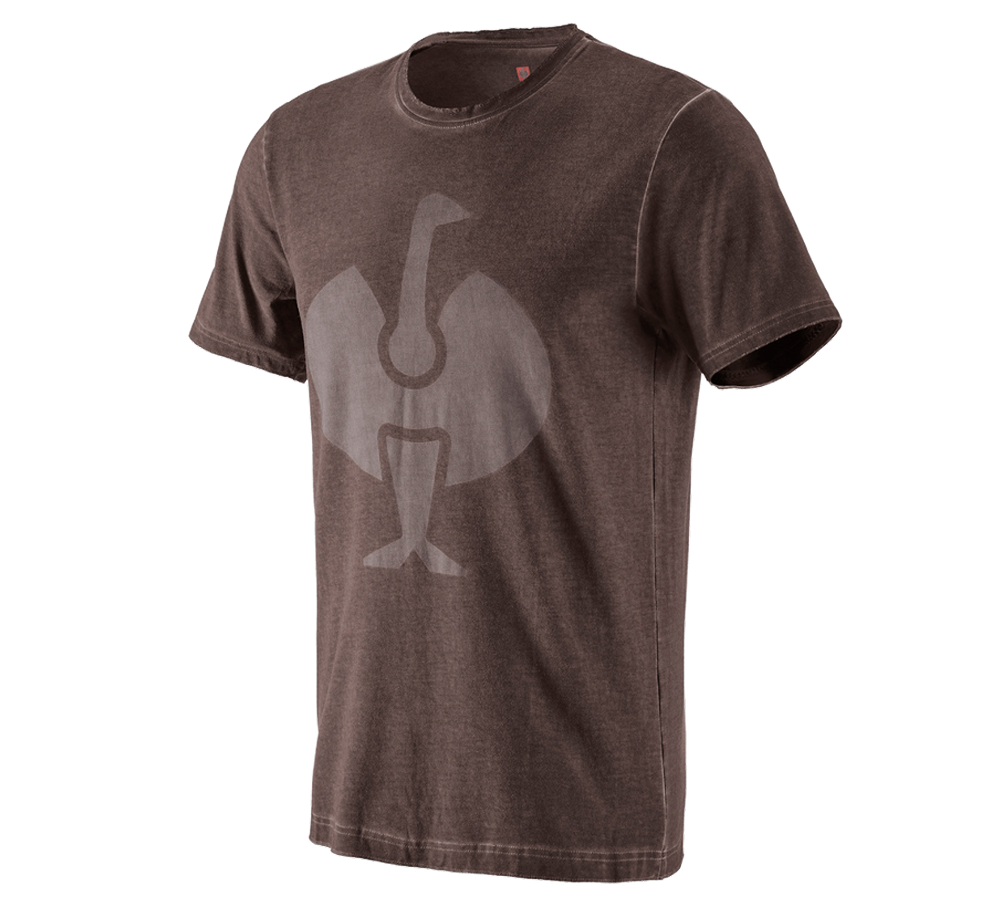 Shirts, Pullover & more: T-Shirt e.s.motion ten ostrich + chestnut vintage