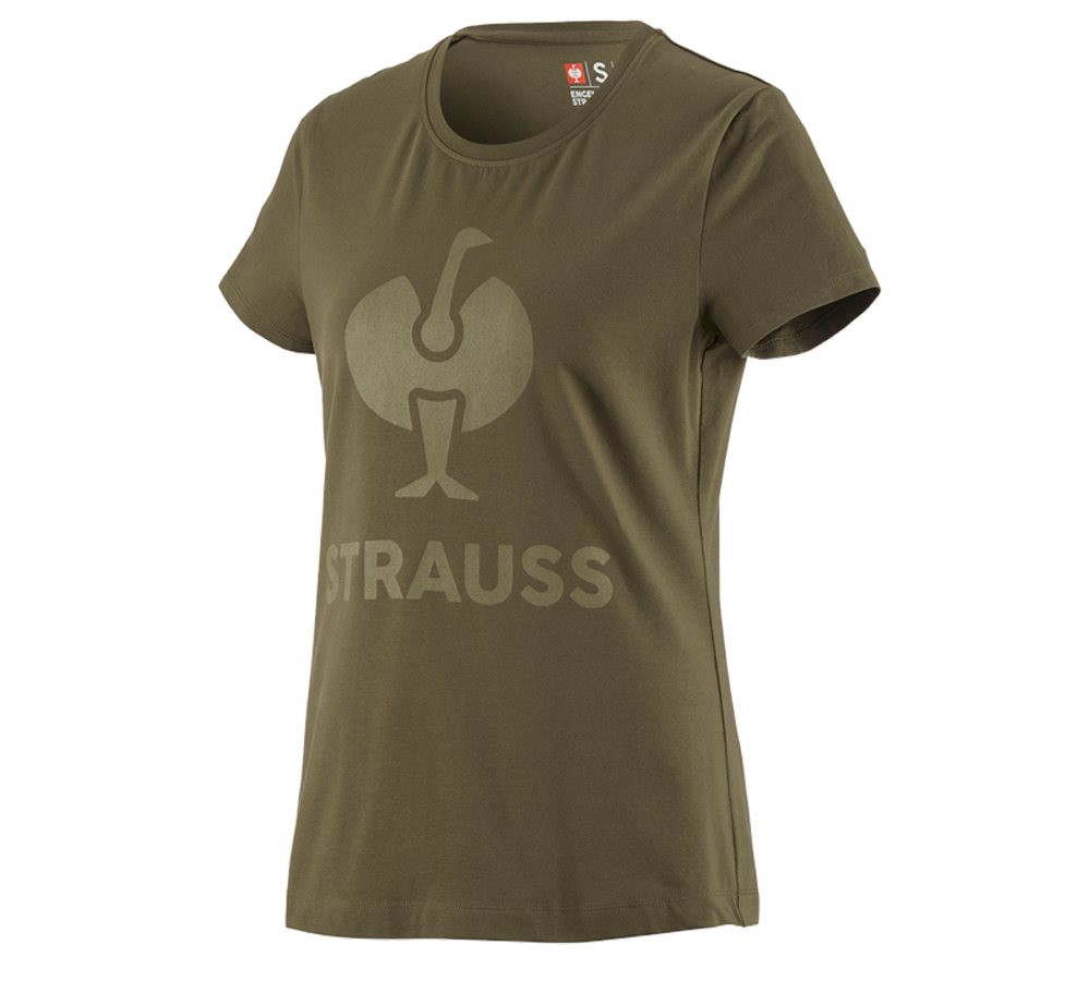 T-Shirts, Pullover & Skjorter: T-Shirt e.s.concrete, damer + slamgrøn