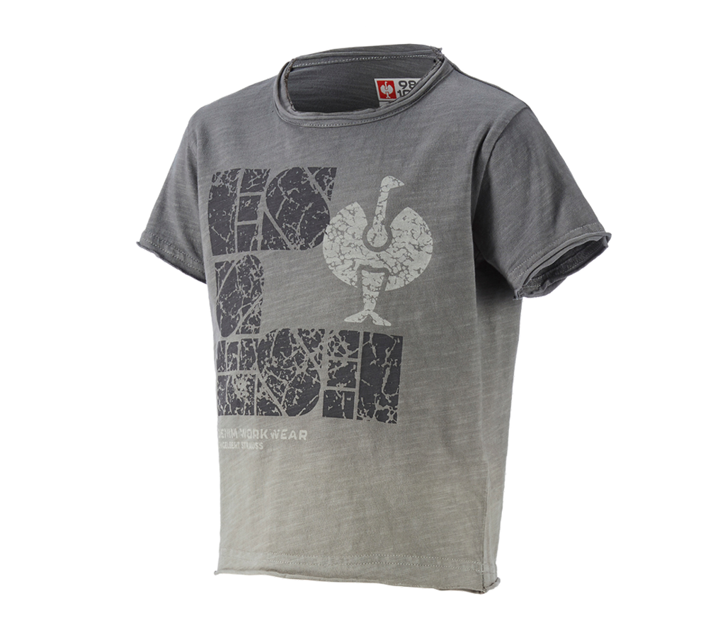 T-Shirts, Pullover & Skjorter: e.s. T-Shirt denim workwear, børne + granit vintage