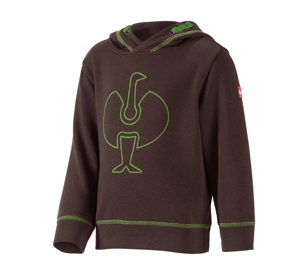 T-Shirts, Pullover & Skjorter: Hoody-Sweatshirt e.s.motion 2020, børne + kastanje/havgrøn