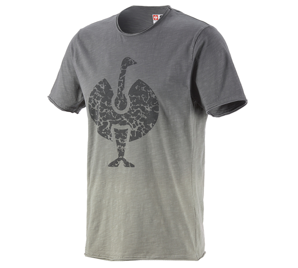 T-Shirts, Pullover & Skjorter: e.s. T-Shirt workwear ostrich + granit vintage