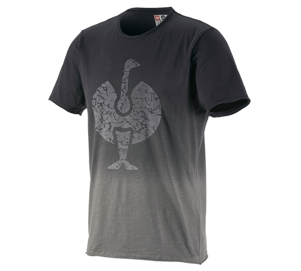 T-Shirts, Pullover & Skjorter: e.s. T-Shirt workwear ostrich + oxidsort vintage
