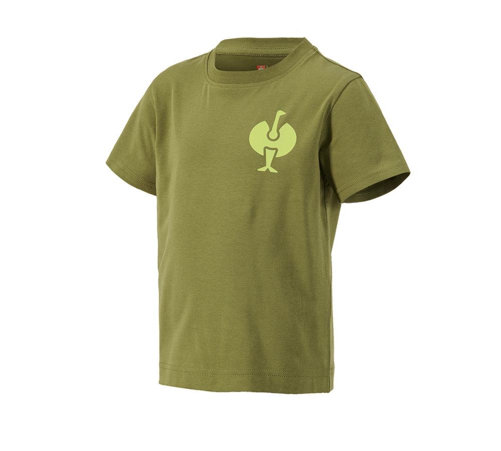 T-Shirts, Pullover & Skjorter: T-Shirt e.s.trail, børn + enebærgrøn/limegrøn