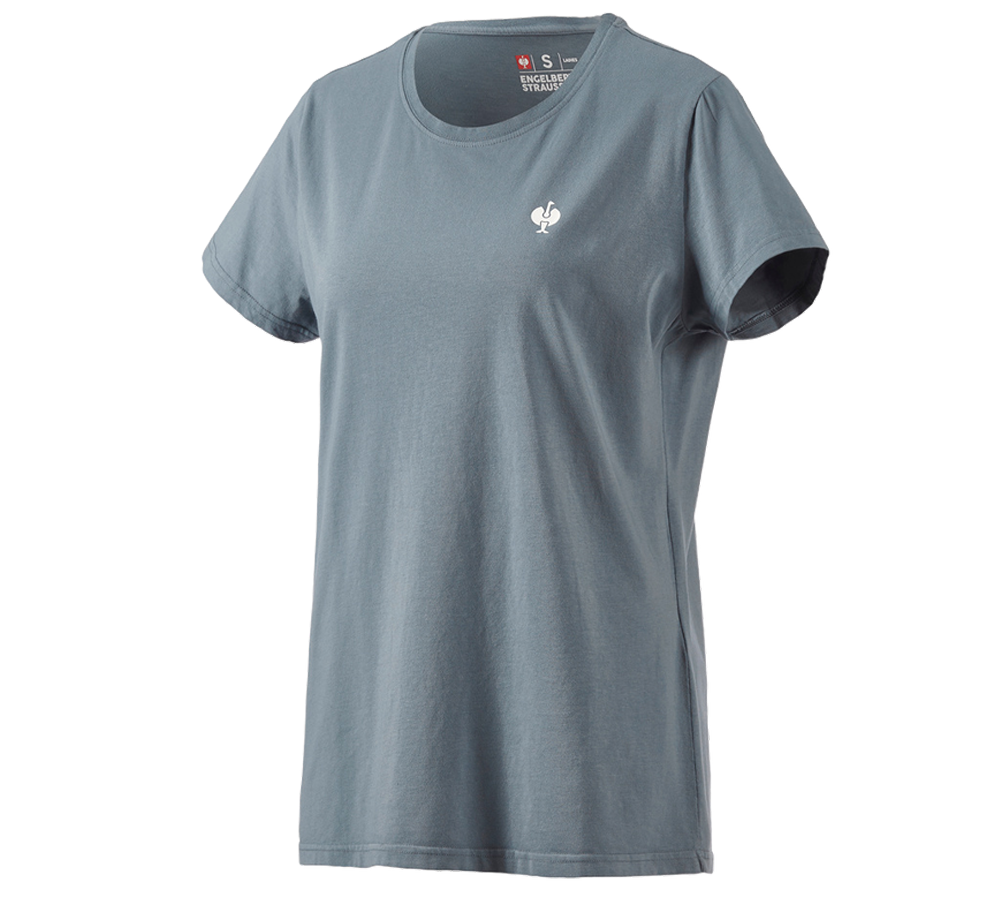 Emner: T-Shirt e.s.motion ten pure, damer + røgblå vintage