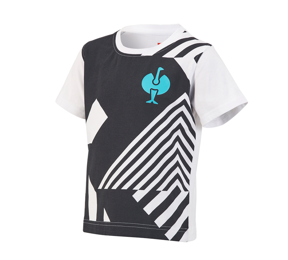 T-Shirts, Pullover & Skjorter: T-Shirt e.s.trail graphic, børne + sort/hvid