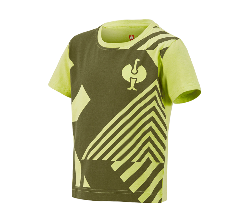 Emner: T-Shirt e.s.trail graphic, børne + enebærgrøn/limegrøn