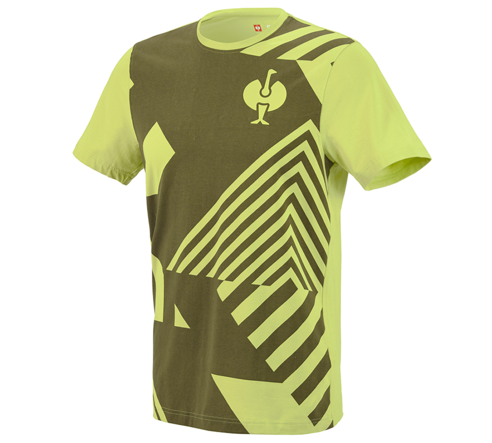T-Shirts, Pullover & Skjorter: T-Shirt e.s.trail graphic + enebærgrøn/limegrøn