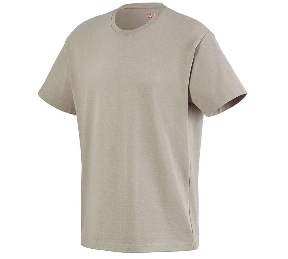 T-Shirts, Pullover & Skjorter: T-shirt heavy e.s.iconic + delfingrå