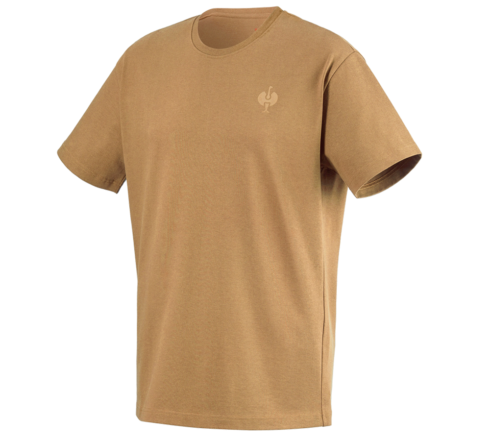 T-Shirts, Pullover & Skjorter: T-shirt heavy e.s.iconic + mandelbrun