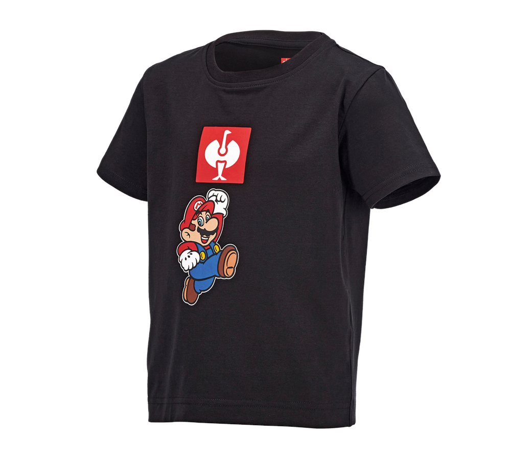 Samarbejde: Super Mario T-shirt, børne + sort