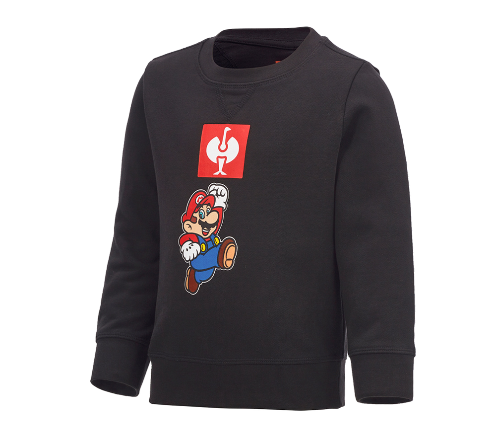 Samarbejde: Super Mario sweatshirt, børn + sort