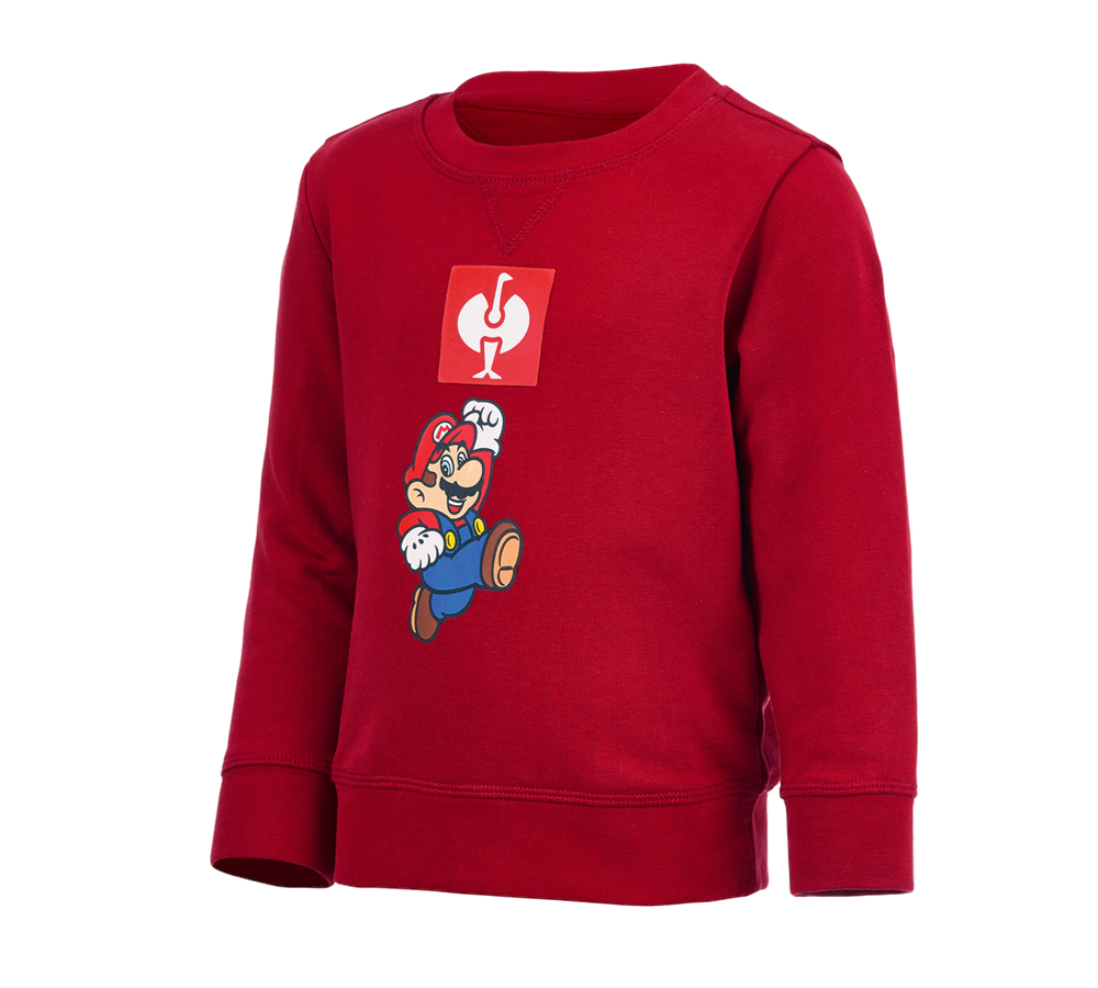 Collaborations: Super Mario Sweatshirt, children's + fiery red