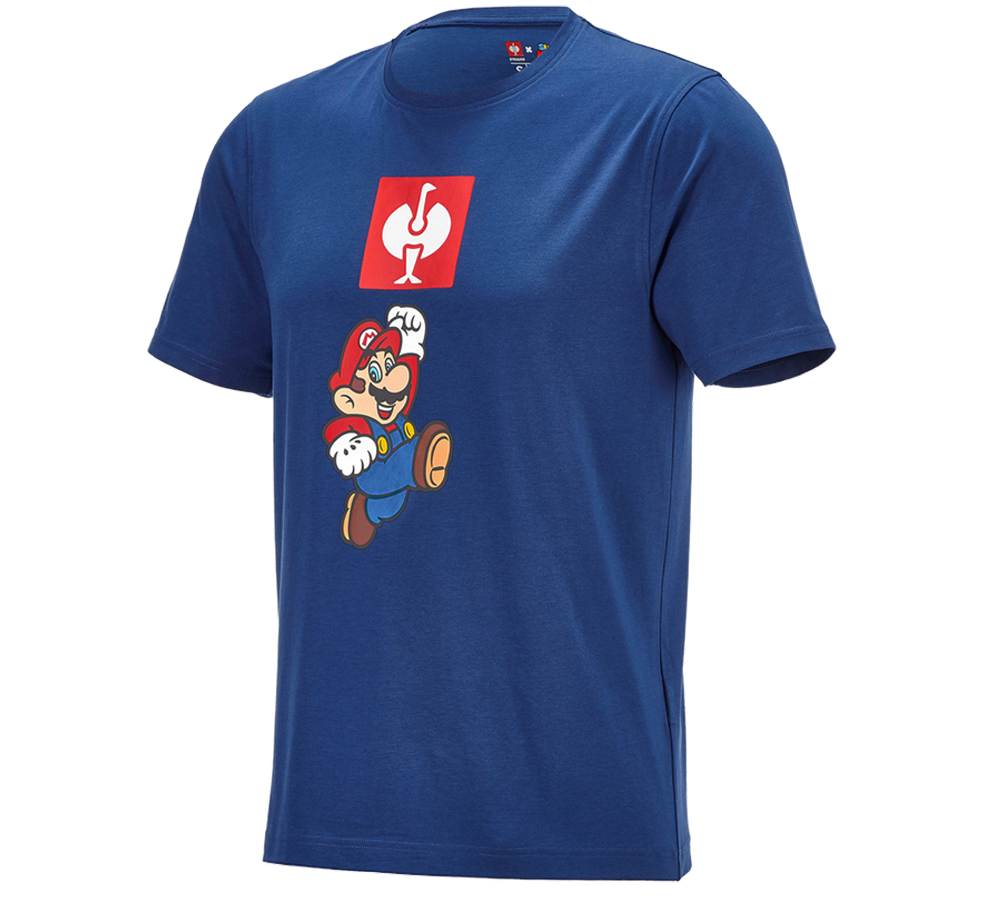 Shirts, Pullover & more: Super Mario T-Shirt, men's + alkaliblue