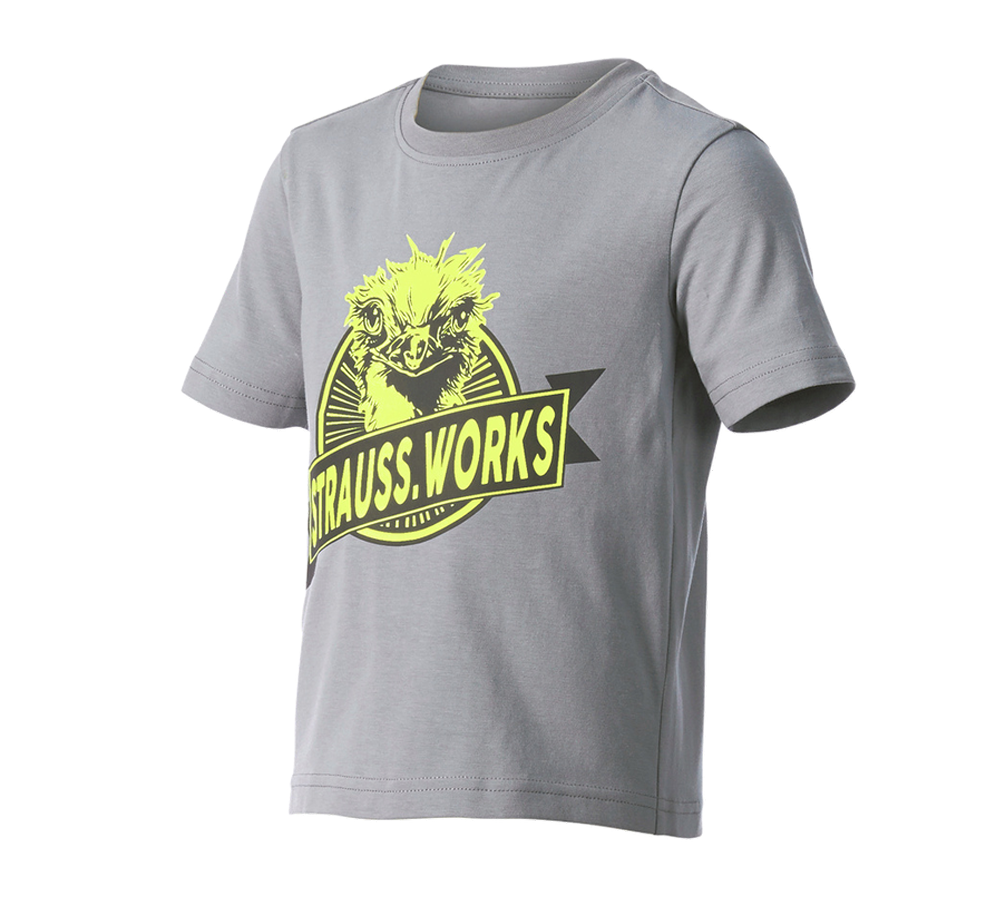 T-Shirts, Pullover & Skjorter: e.s. T-shirt strauss works, børne + platin