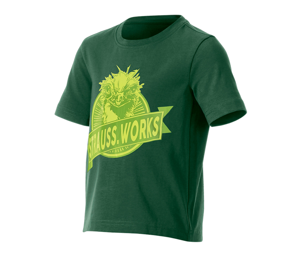 T-Shirts, Pullover & Skjorter: e.s. T-shirt strauss works, børne + grøn