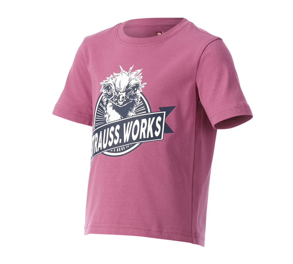 Beklædning: e.s. T-shirt strauss works, børne + tarapink