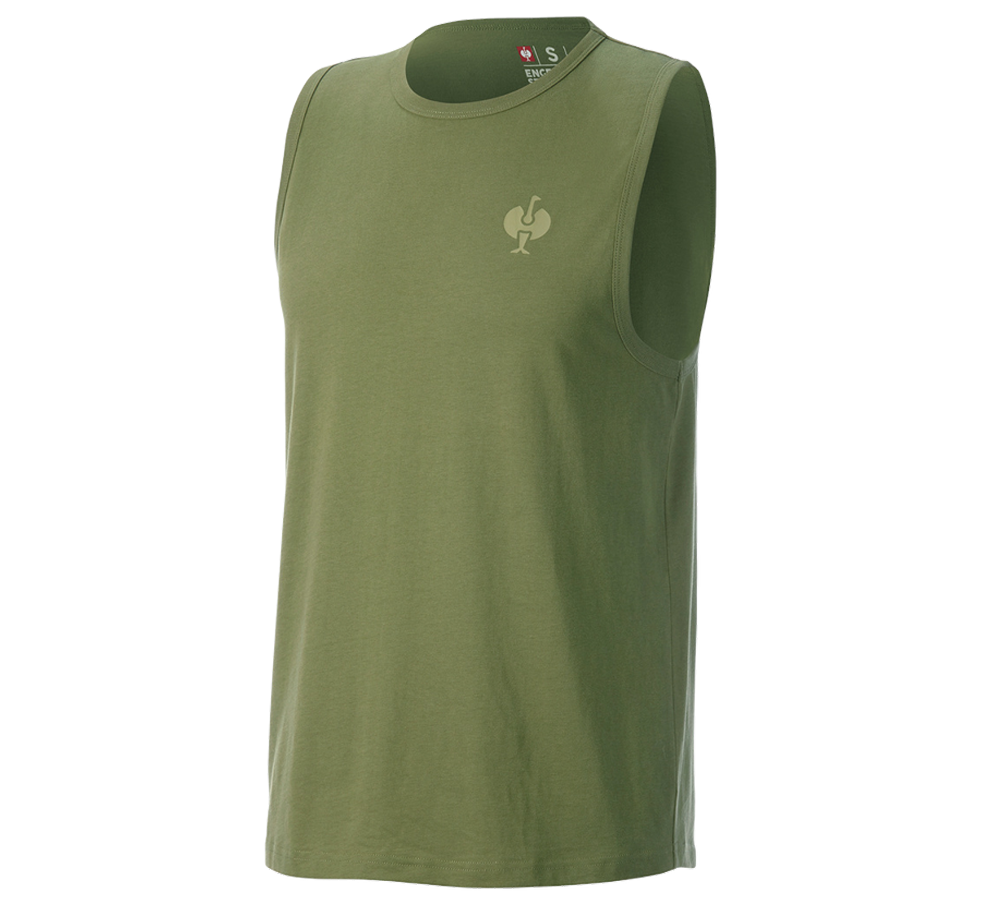 Beklædning: Atletik-shirt e.s.iconic + bjerggrøn