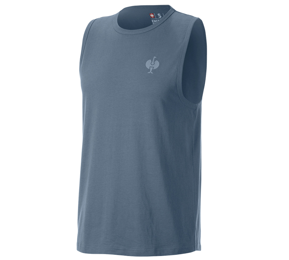 Beklædning: Atletik-shirt e.s.iconic + oxidblå