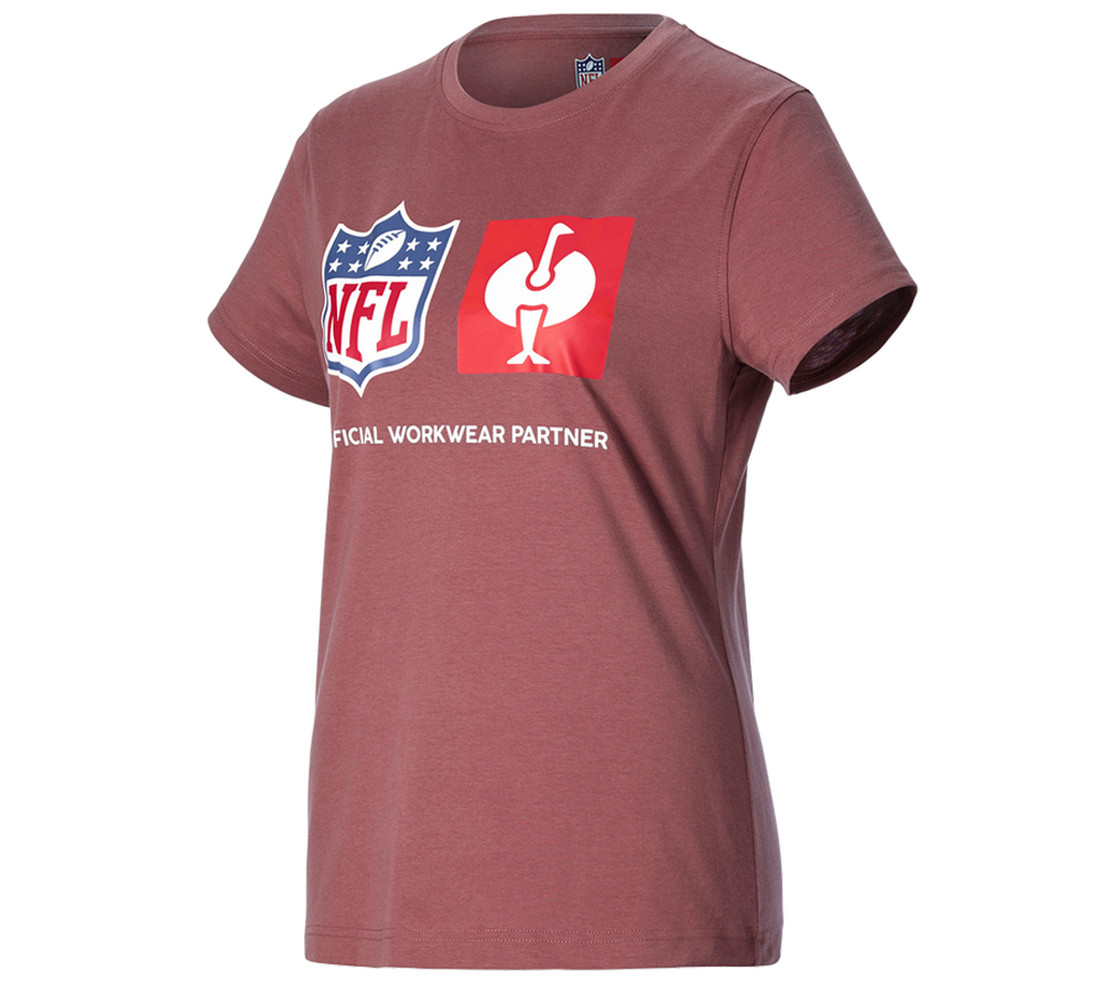 T-Shirts, Pullover & Skjorter: NFL T-Shirt cotton, ladies + oxidrød