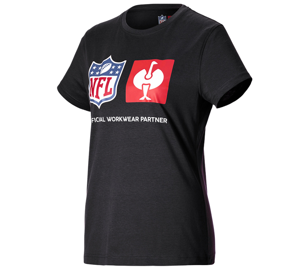 T-Shirts, Pullover & Skjorter: NFL T-Shirt cotton, ladies + sort