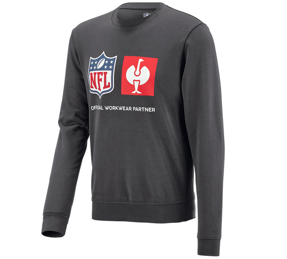 Samarbejde: NFL Sweatshirt cotton + karbongrå