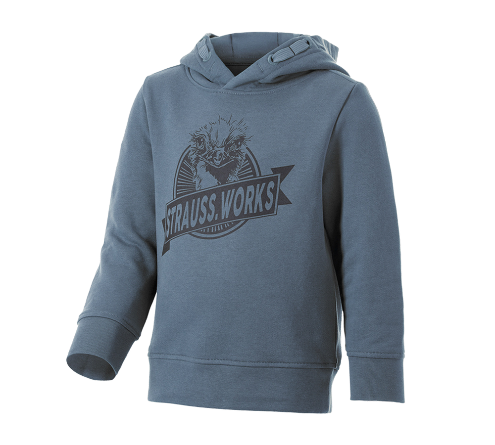 T-Shirts, Pullover & Skjorter: Hoody-Sweatshirt e.s.iconic works, børne + oxidblå