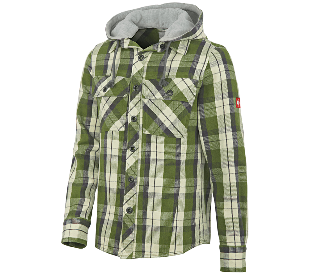 Shirts, Pullover & more: Hooded shirt e.s.roughtough + forest/titanium/nature