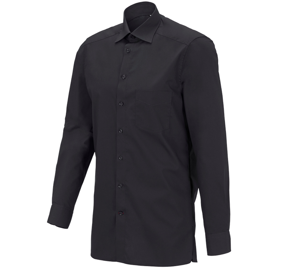 T-Shirts, Pullover & Skjorter: e.s. serviceskjorte langærmet + sort