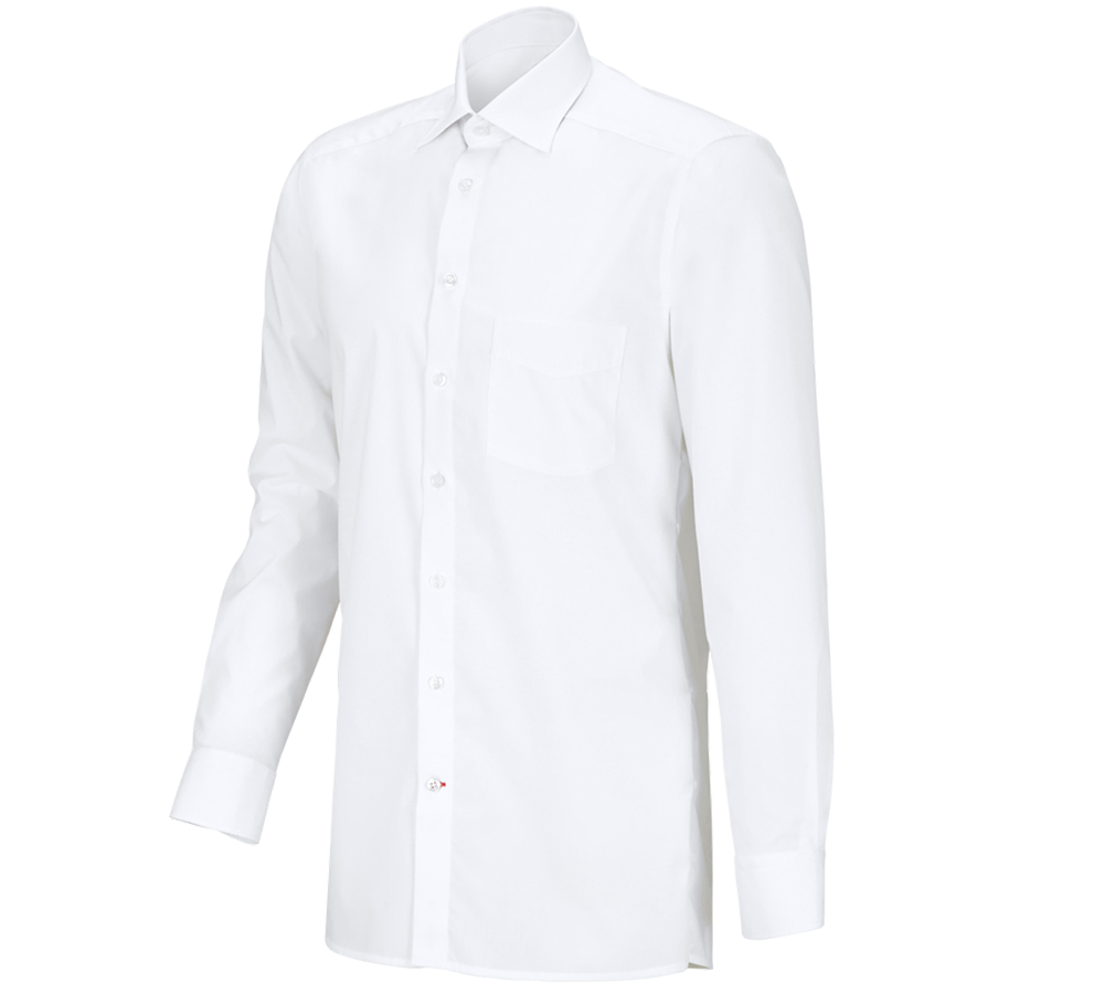 T-Shirts, Pullover & Skjorter: e.s. serviceskjorte langærmet + hvid