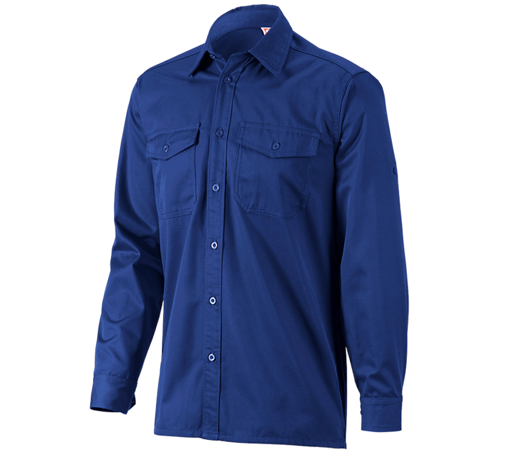 T-Shirts, Pullover & Skjorter: Arbejdsskjorter e.s.classic, langærmet + kornblå
