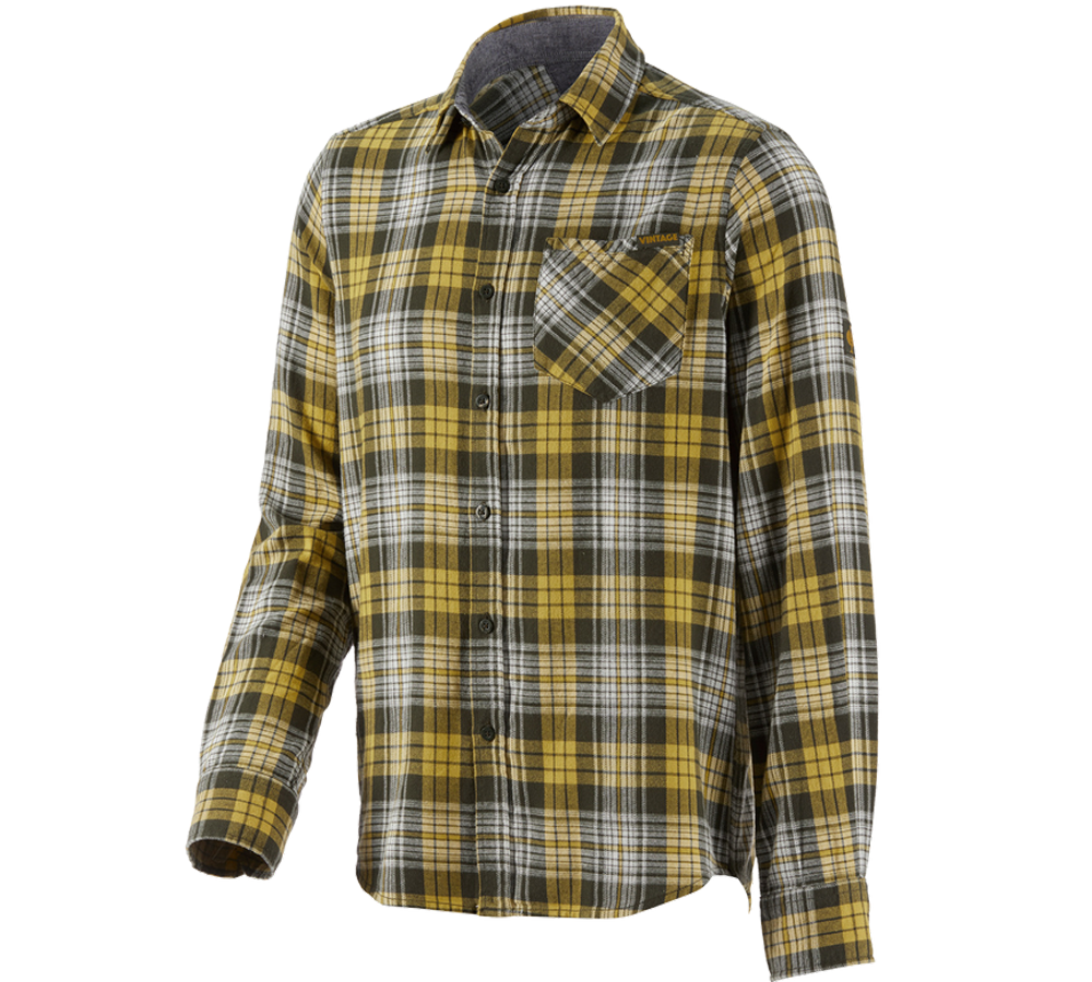 T-Shirts, Pullover & Skjorter: Karo skjorte e.s.vintage + camouflagegrøn ternet