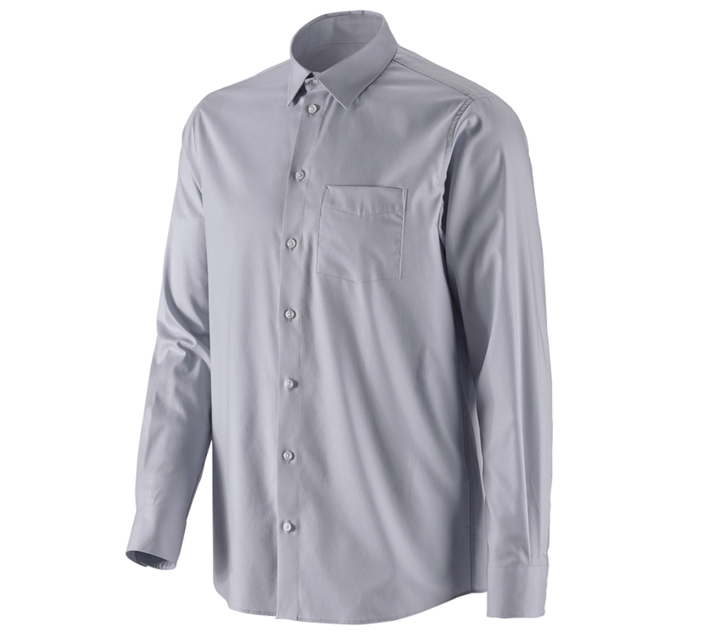 gås løn Furnace e.s. Business skjorte cotton stretch, comfort fit tågegrå | Strauss