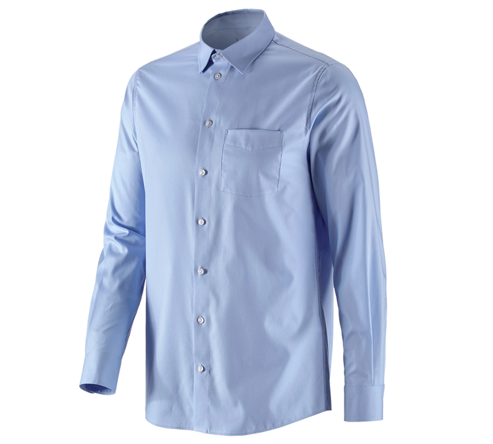 Emner: e.s. Business skjorte cotton stretch, regular fit + frostblå