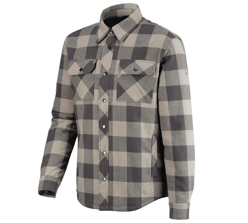 T-Shirts, Pullover & Skjorter: All-season karo skjorte e.s.iconic + delfingrå/karbongrå