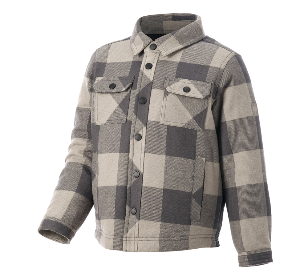 Clothing: Allseason check shirt e.s.iconic, children's + dolphingrey/carbongrey