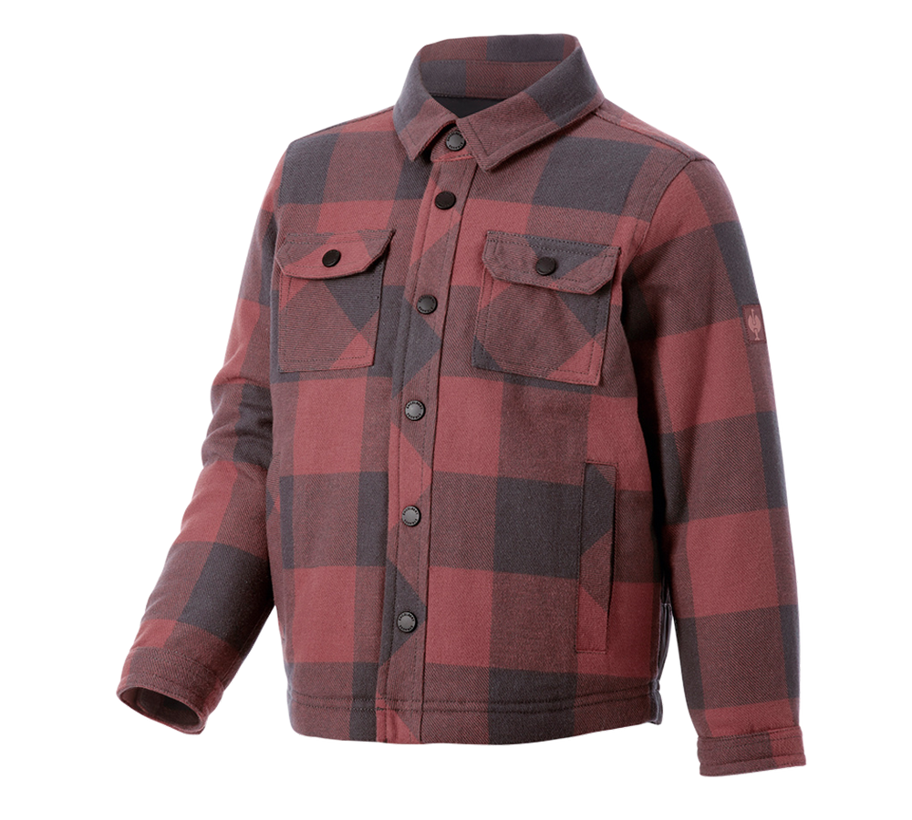 Shirts, Pullover & more: Allseason check shirt e.s.iconic, children's + oxidred/carbongrey