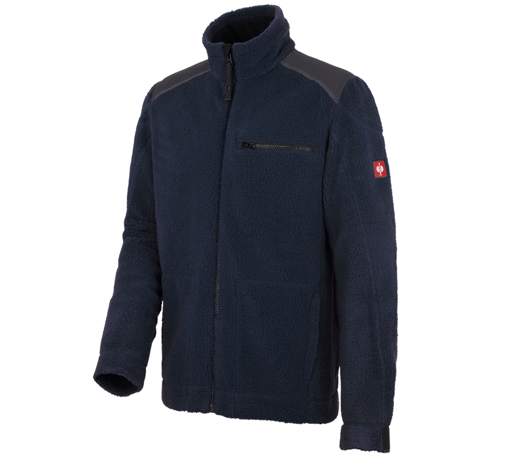 Plumbers / Installers: Faux fur jacket e.s.roughtough  + midnightblue