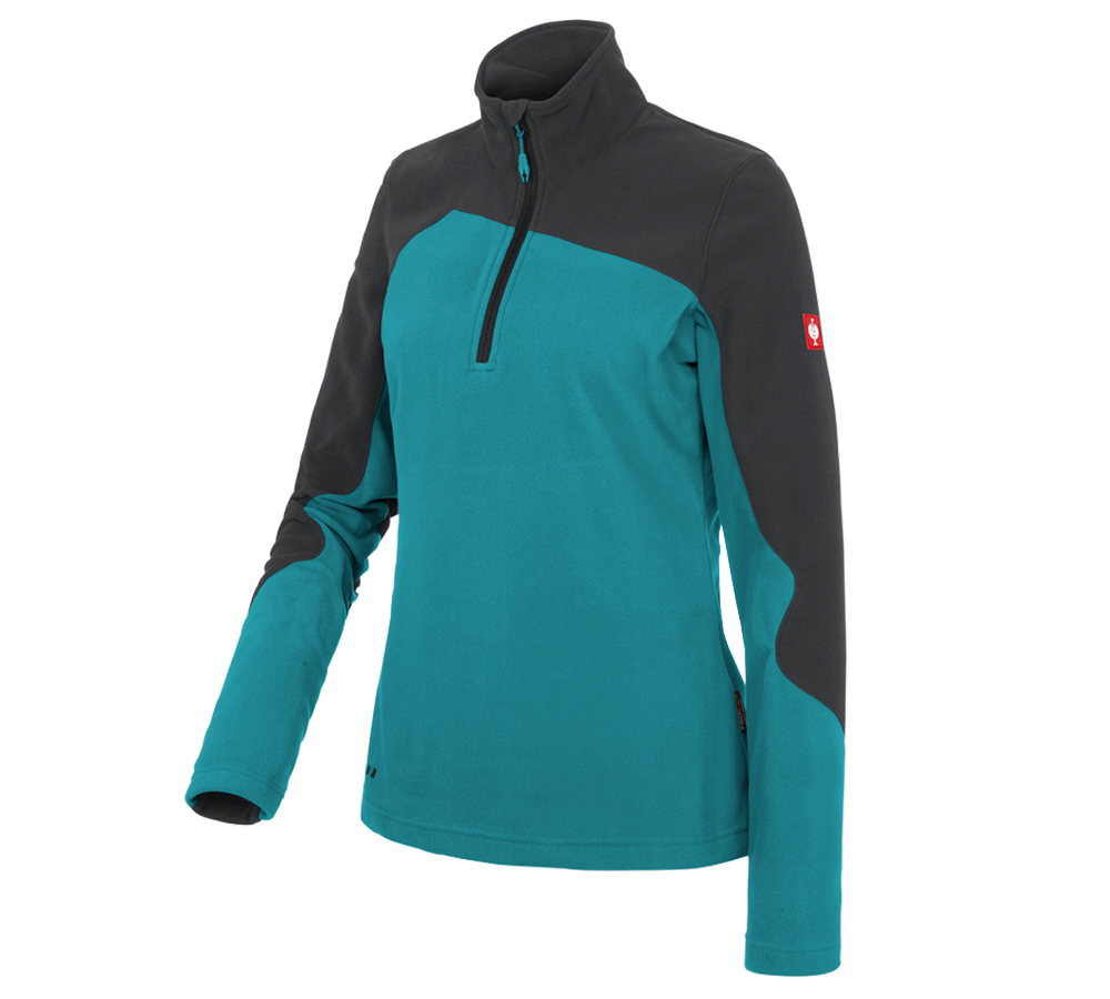 Shirts, Pullover & more: Fleece troyer e.s.motion 2020, ladies' + ocean/graphite