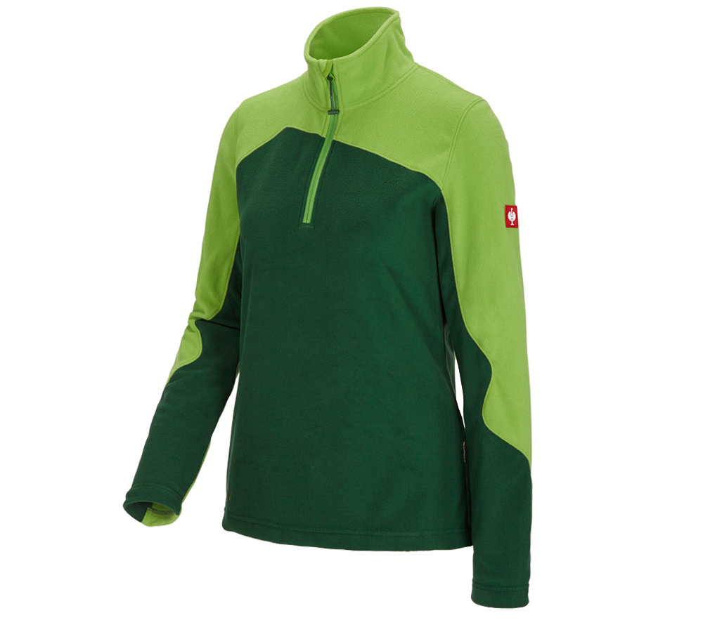 Cold: Fleece troyer e.s.motion 2020, ladies' + green/seagreen