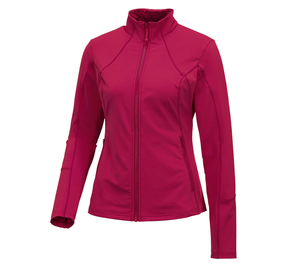 Shirts, Pullover & more: e.s. Functional sweat jacket solid, ladies' + berry