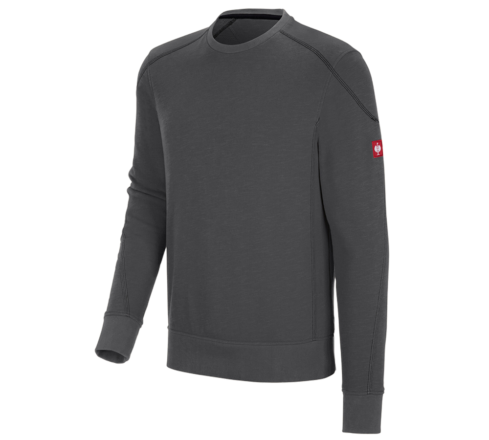T-Shirts, Pullover & Skjorter: Sweatshirt cotton slub e.s.roughtough + titan