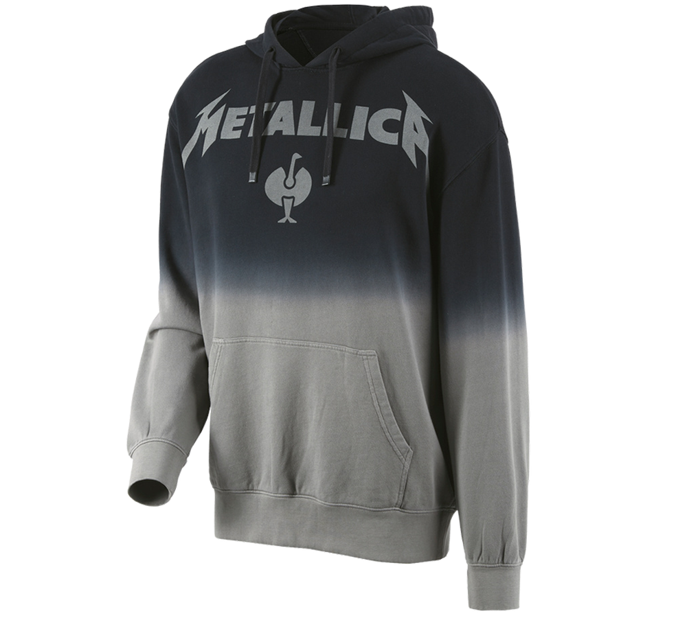 Samarbejde: Metallica cotton hoodie, men + sort/granit