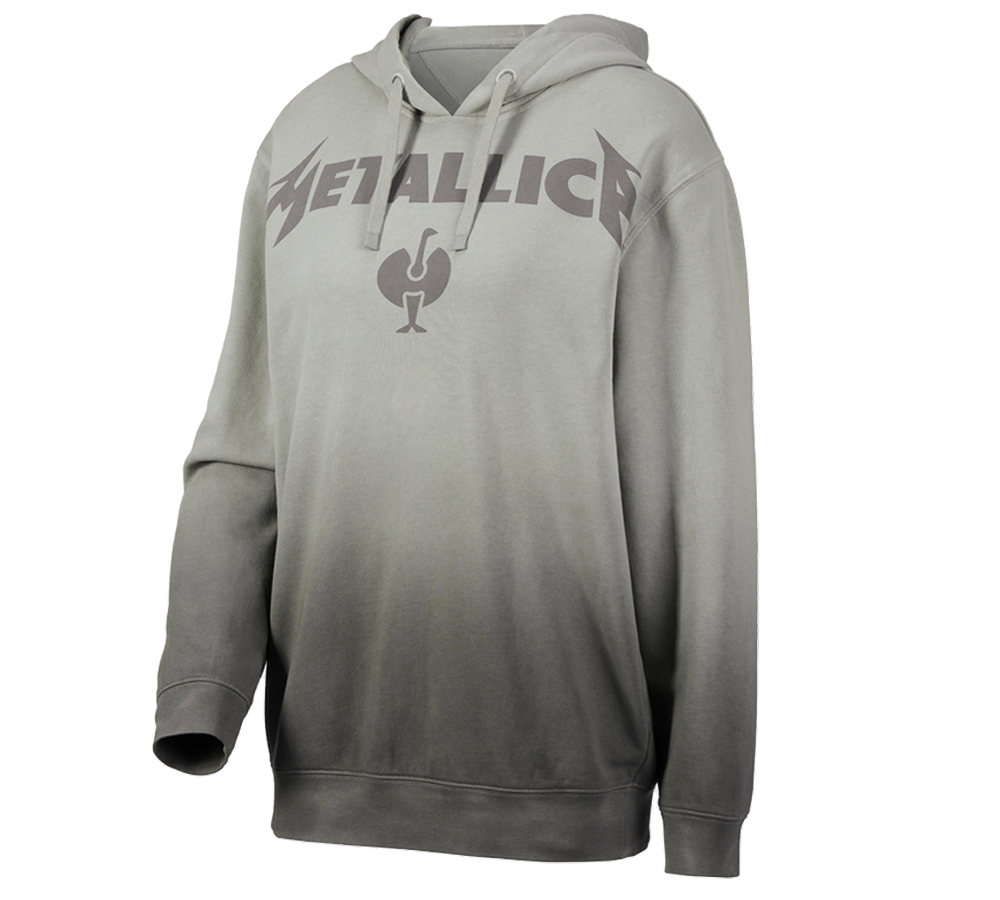 Samarbejde: Metallica cotton hoodie, ladies + magnetgrå/granit