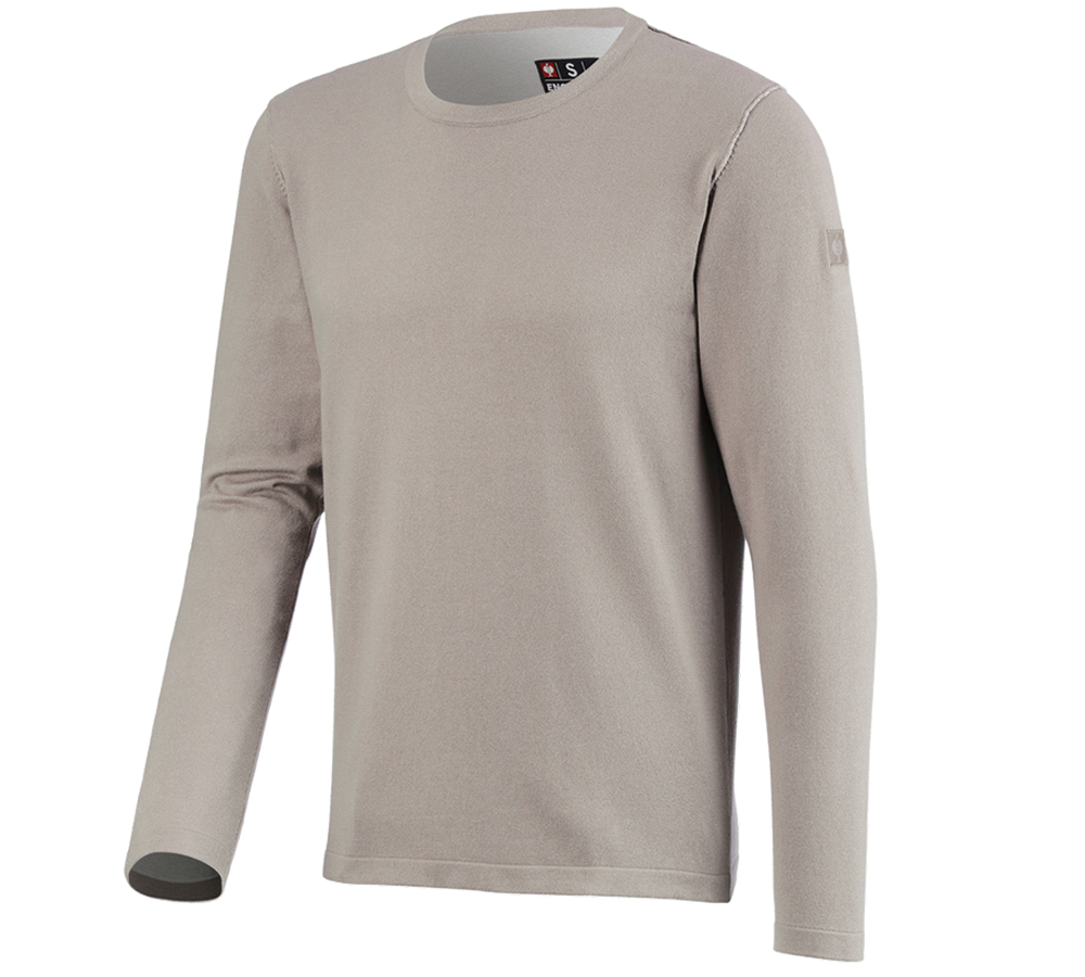 T-Shirts, Pullover & Skjorter: Strikpullover e.s.iconic + delfingrå